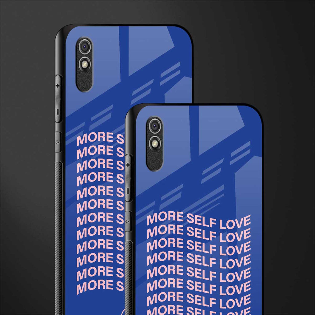 more self love glass case for redmi 9a image-2