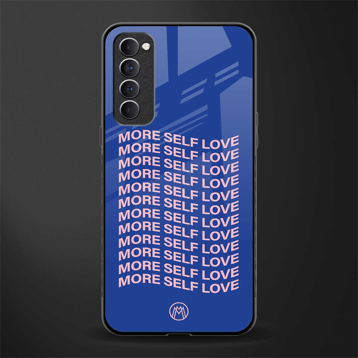 more self love glass case for oppo reno 4 pro image