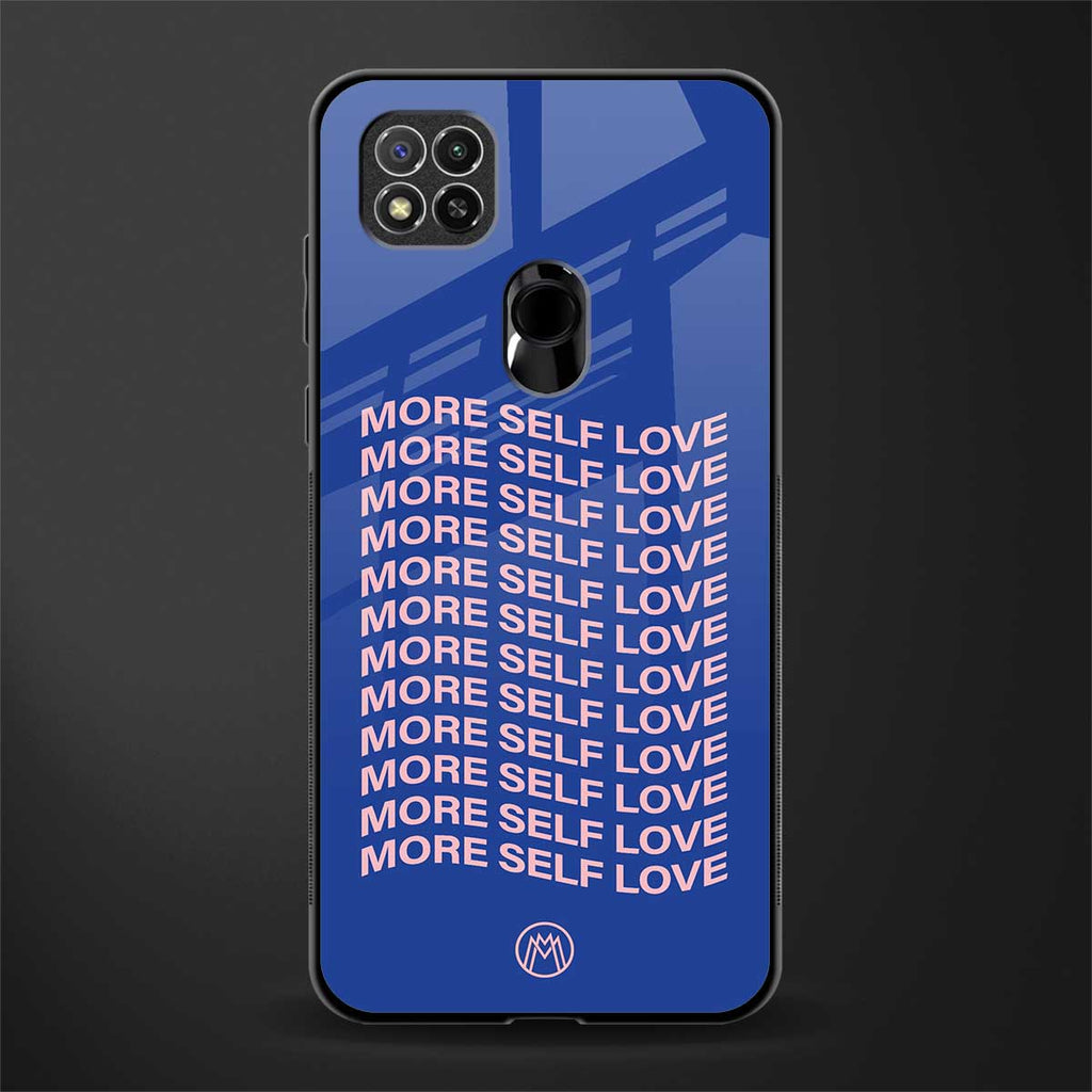 more self love glass case for redmi 9c image