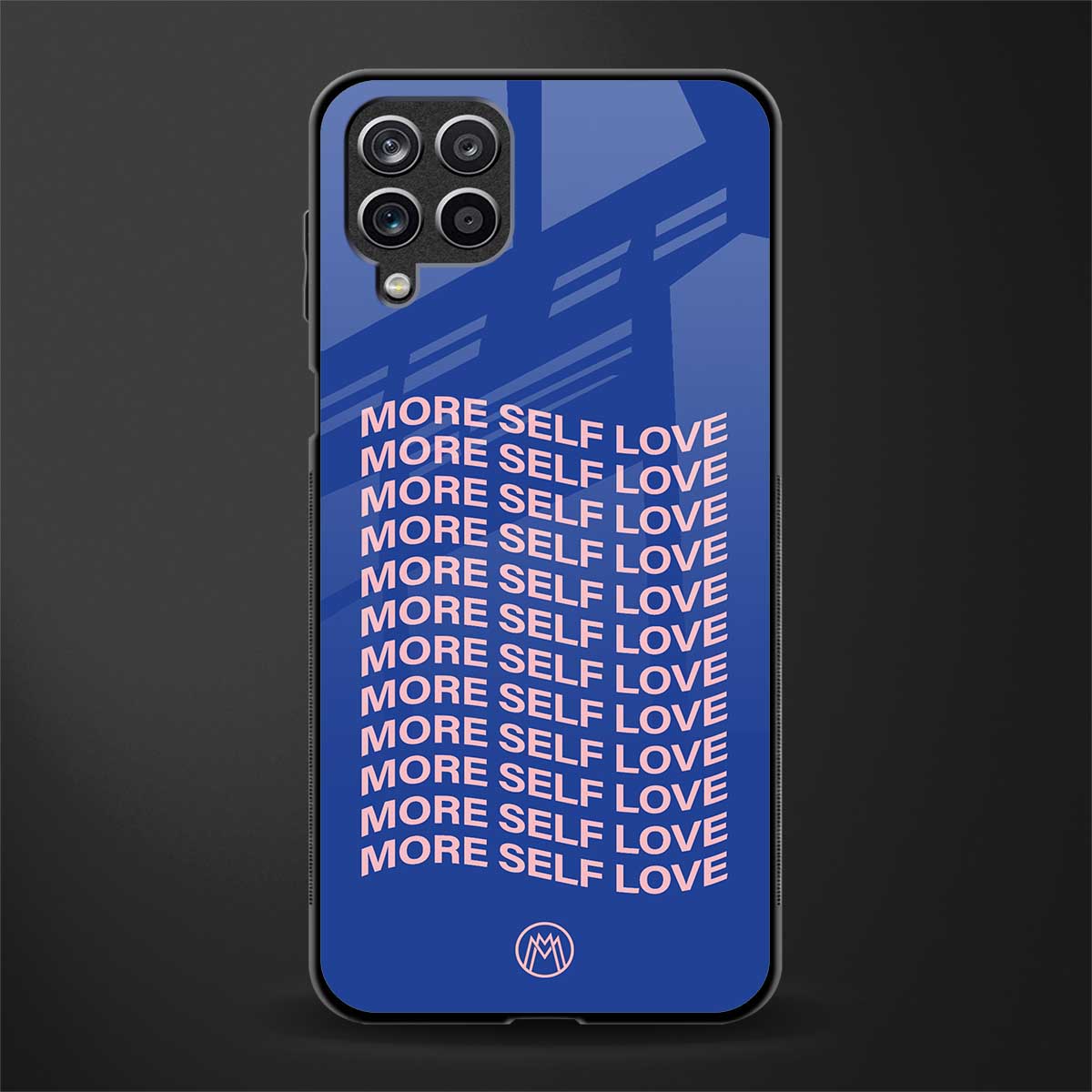 more self love glass case for samsung galaxy f12 image