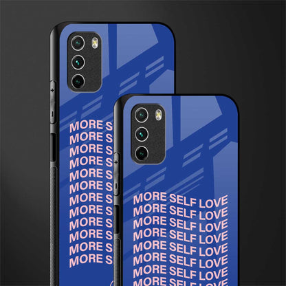 more self love glass case for poco m3 image-2