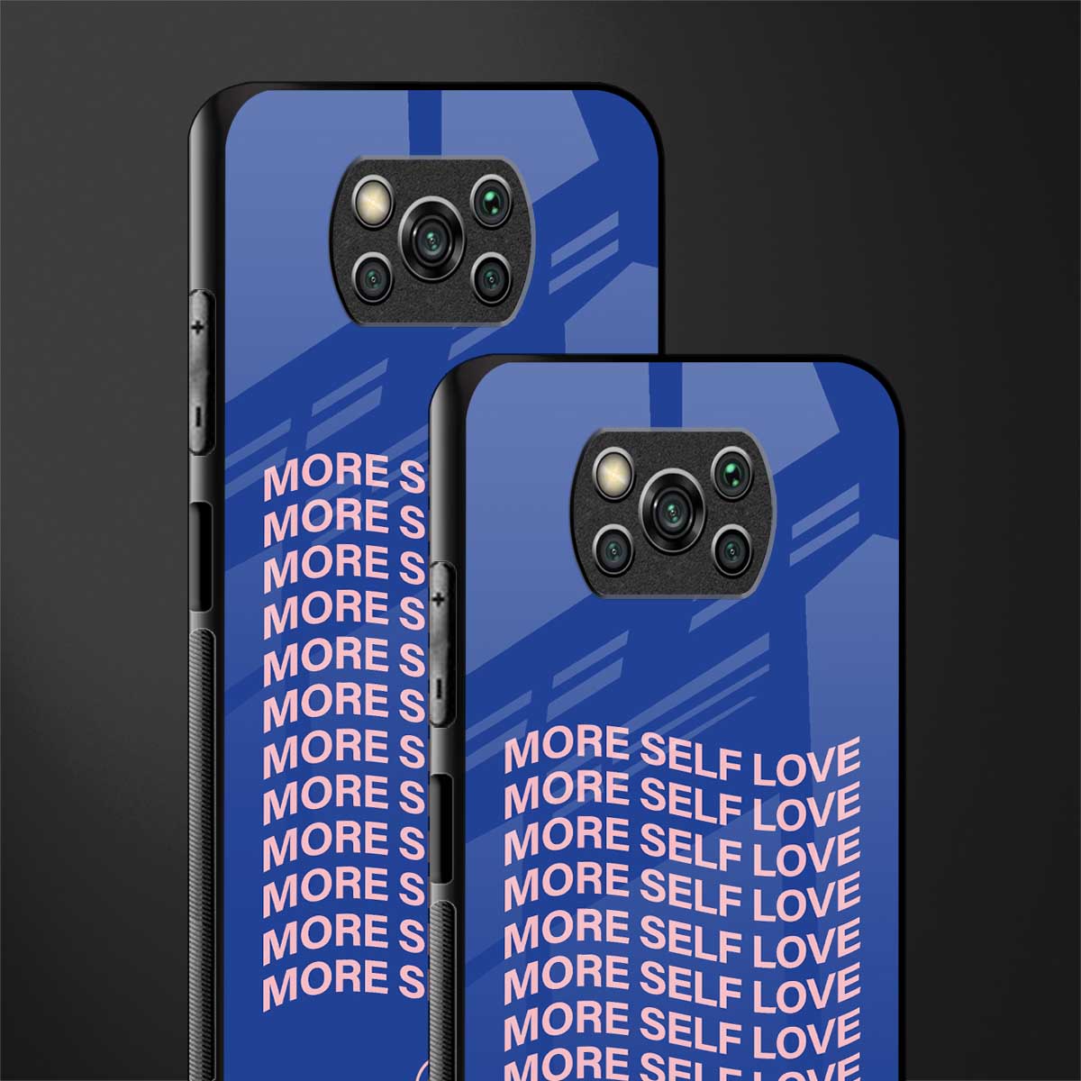 more self love glass case for poco x3 pro image-2