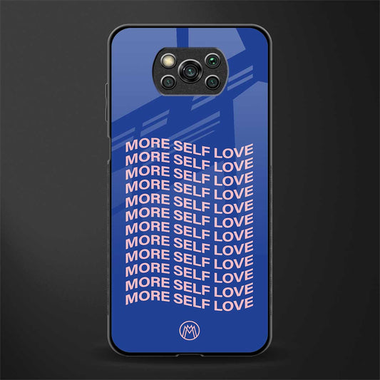 more self love glass case for poco x3 pro image