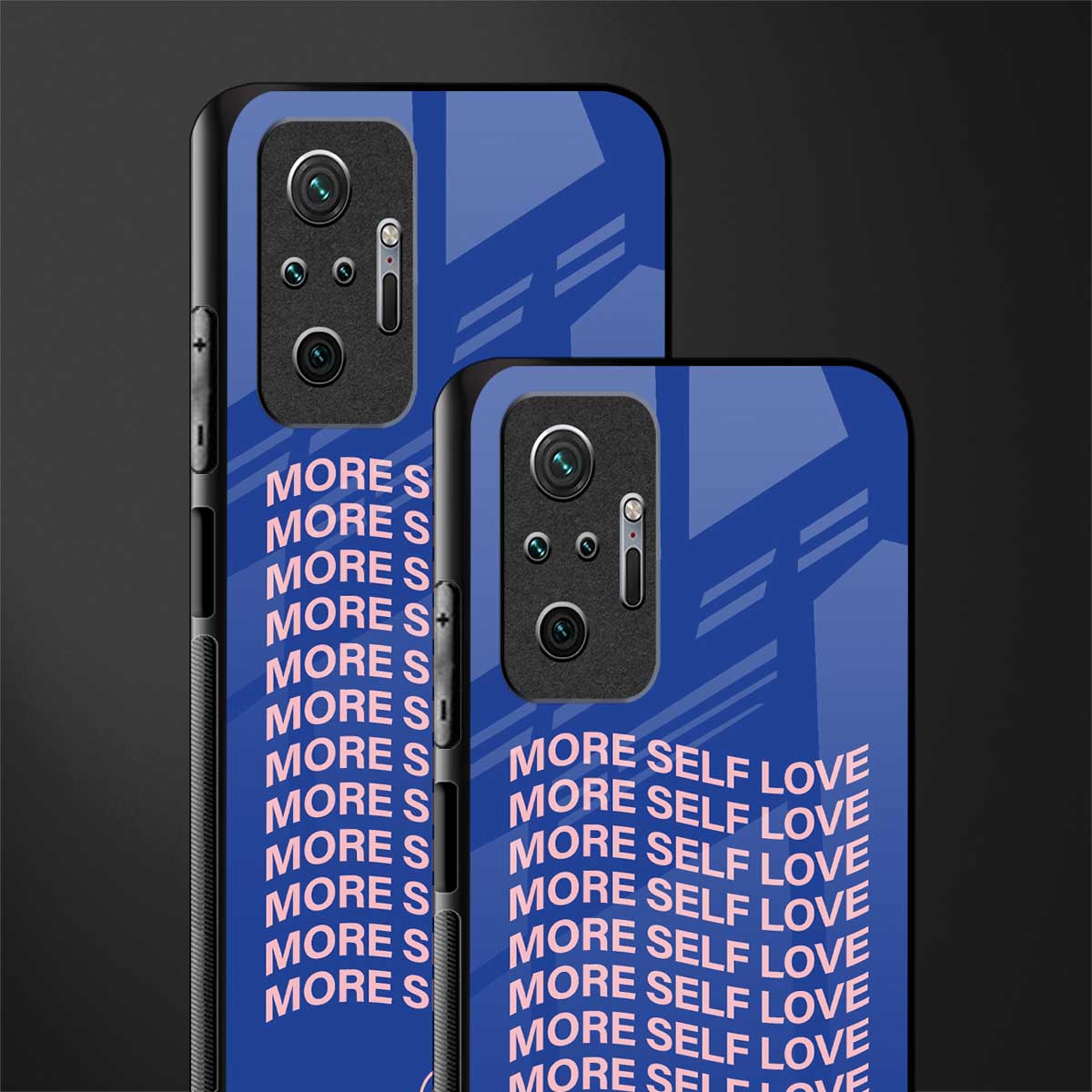 more self love glass case for redmi note 10 pro image-2