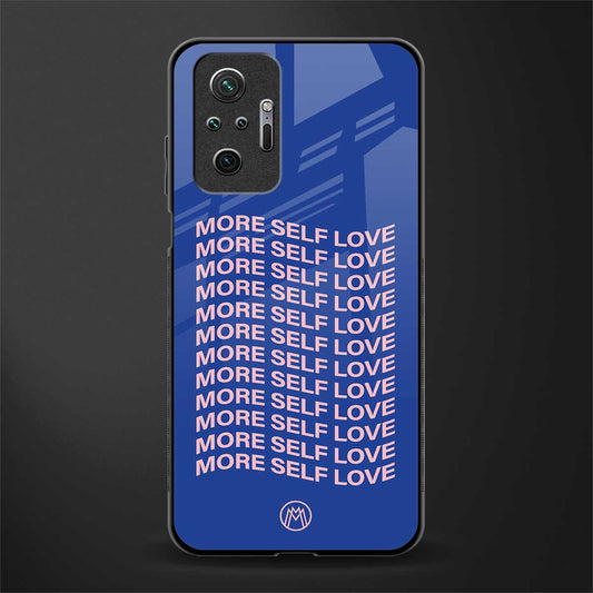 more self love glass case for redmi note 10 pro image