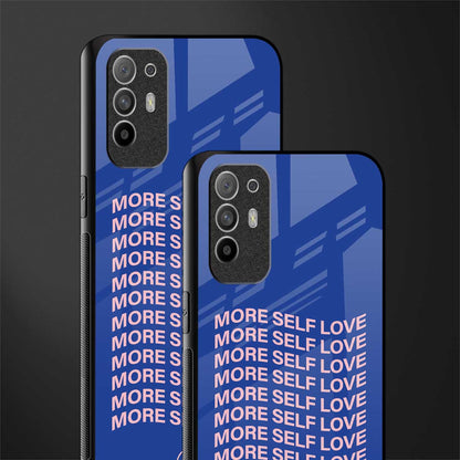 more self love glass case for oppo f19 pro plus image-2