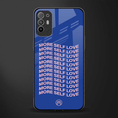 more self love glass case for oppo f19 pro plus image