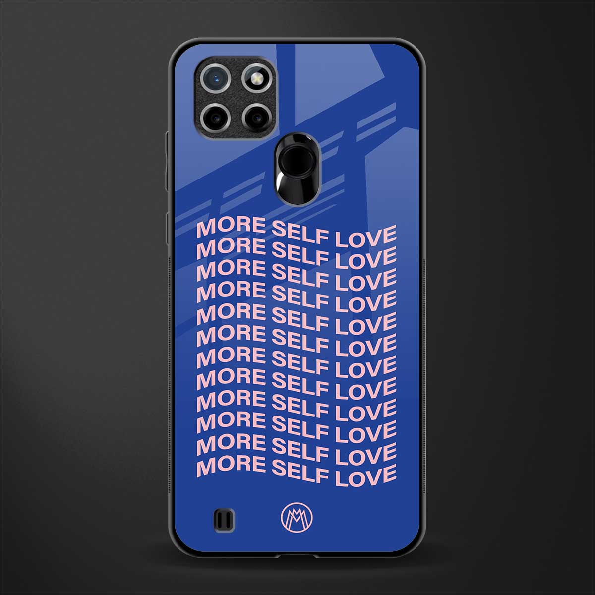more self love glass case for realme c21 image