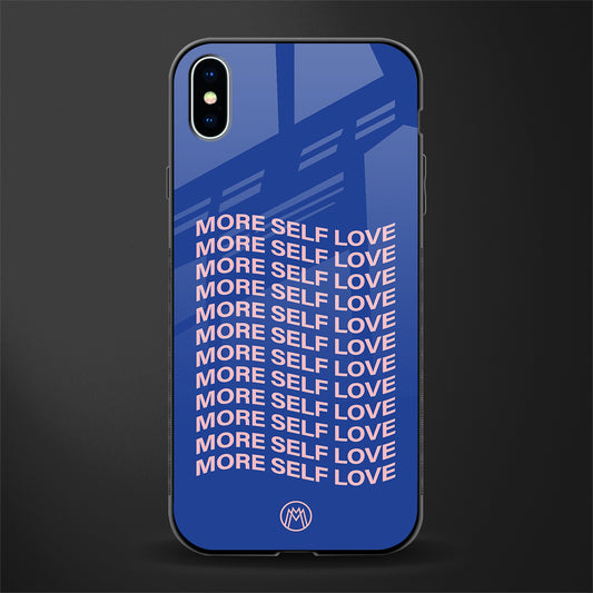 more self love glass case for iphone xs max image
