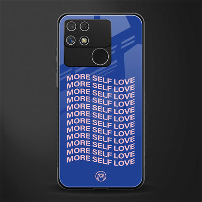 more self love back phone cover | glass case for realme narzo 50a