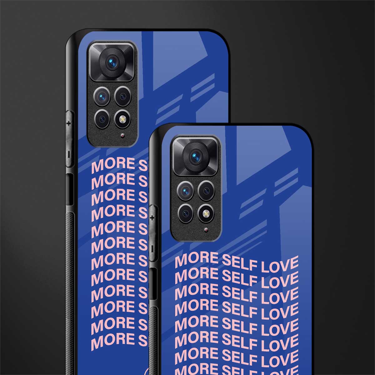 more self love back phone cover | glass case for redmi note 11 pro plus 4g/5g