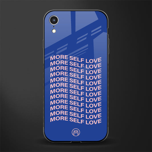 more self love glass case for iphone xr image