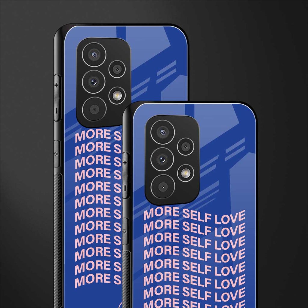 more self love back phone cover | glass case for samsung galaxy a53 5g