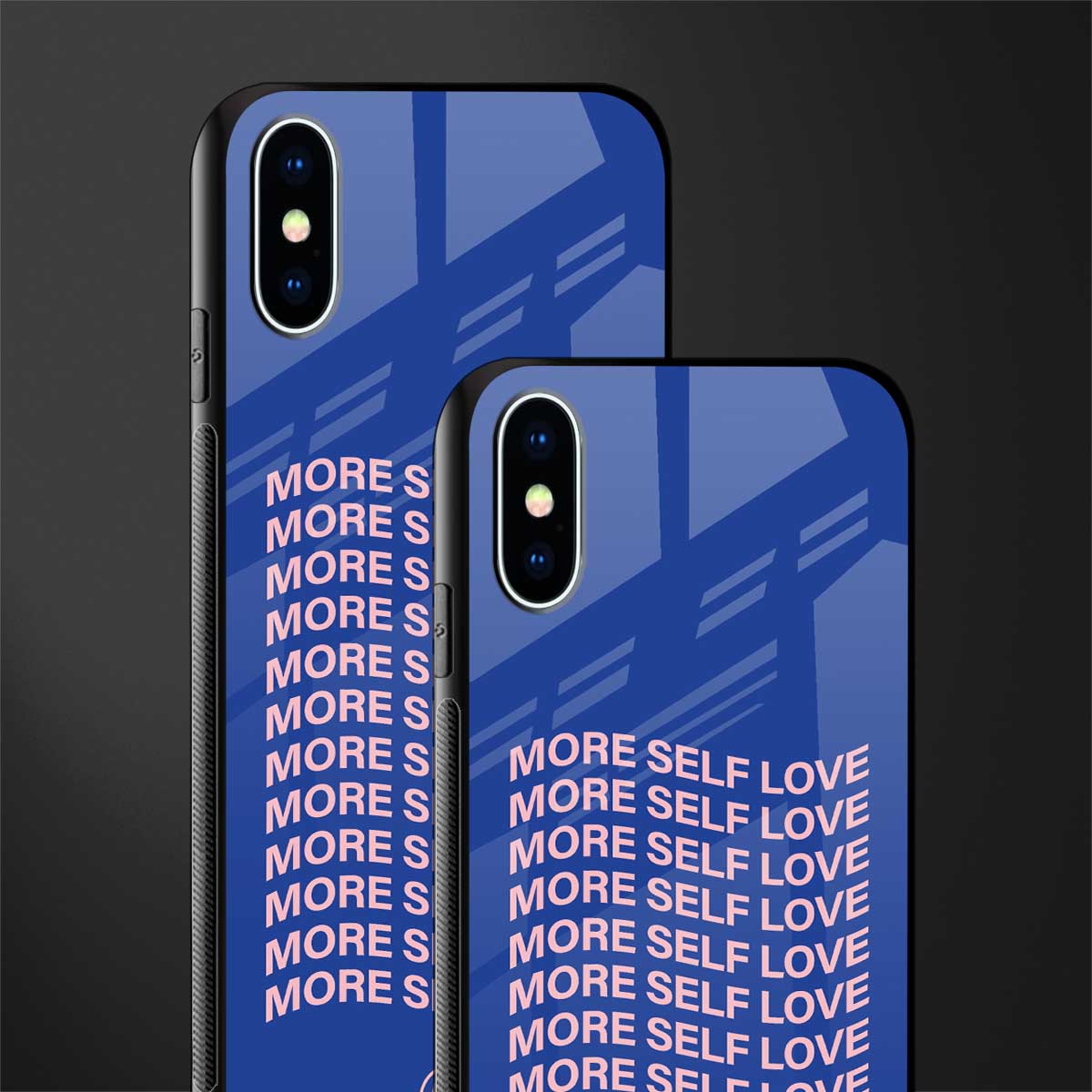 more self love glass case for iphone xs image-2