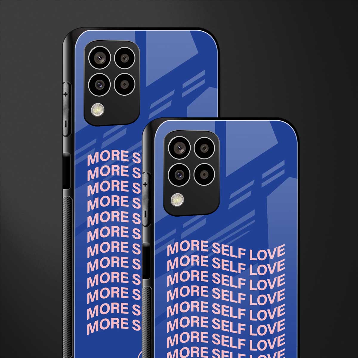 more self love back phone cover | glass case for samsung galaxy m33 5g