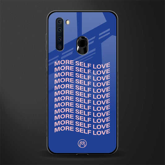 more self love glass case for samsung a21 image