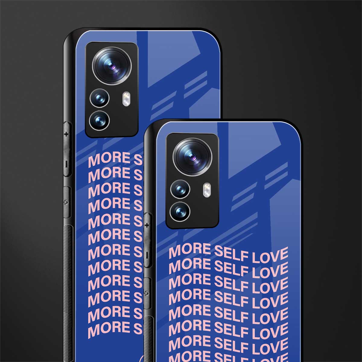 more self love back phone cover | glass case for xiaomi 12 pro