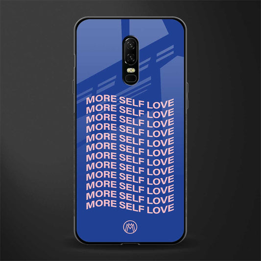 more self love glass case for oneplus 6 image