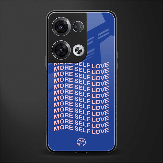 more self love back phone cover | glass case for oppo reno 8 pro