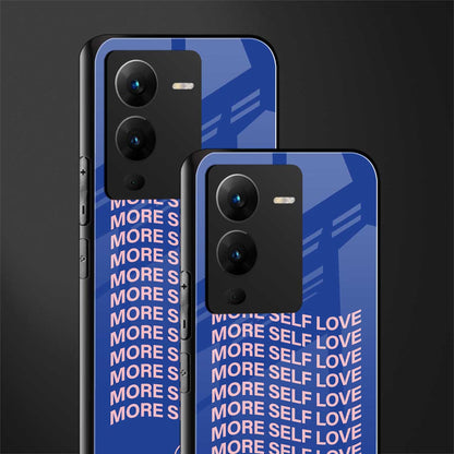 more self love back phone cover | glass case for vivo v25 pro 5g