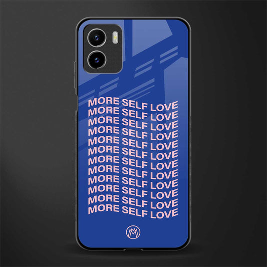 more self love back phone cover | glass case for vivo y15c