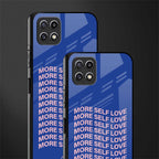 more self love back phone cover | glass case for samsung galaxy f42