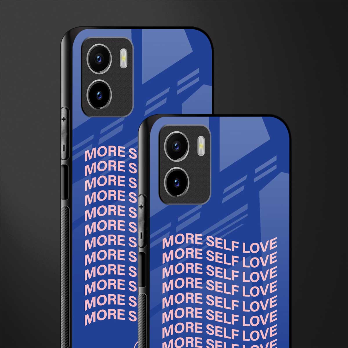 more self love back phone cover | glass case for vivo y72
