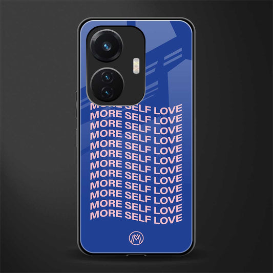 more self love back phone cover | glass case for vivo t1 44w 4g
