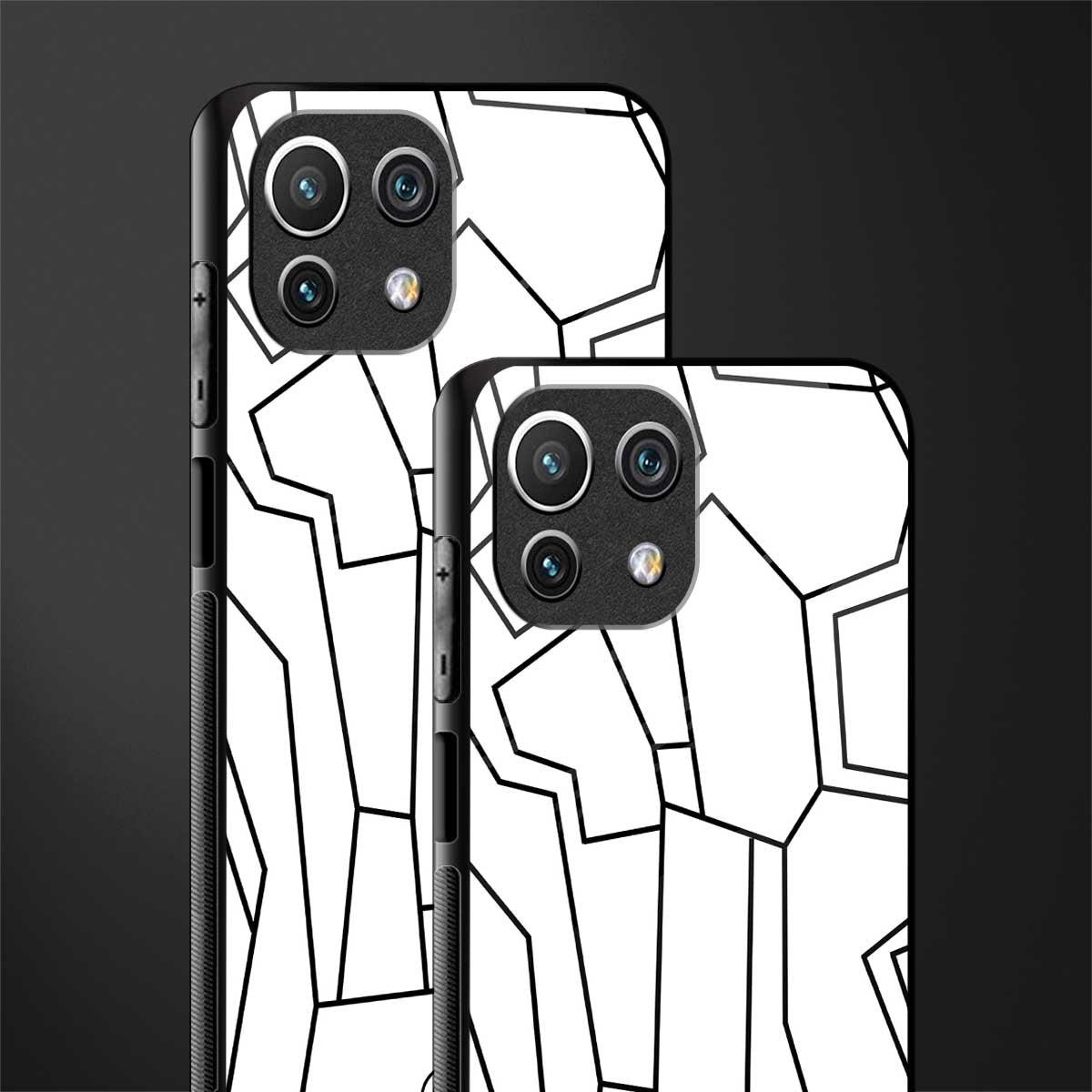 Mosaic Glass Case for mi 11 lite image-2