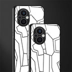 mosaic back phone cover | glass case for oppo f21 pro 5g