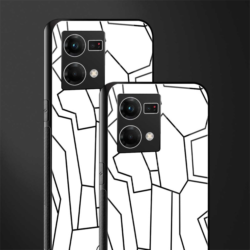 mosaic back phone cover | glass case for oppo f21 pro 4g