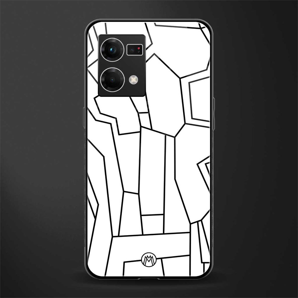 mosaic back phone cover | glass case for oppo f21 pro 4g