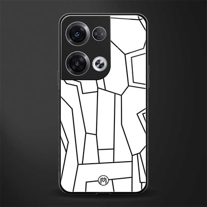 mosaic back phone cover | glass case for oppo reno 8 pro