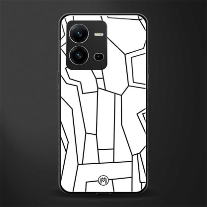 mosaic back phone cover | glass case for vivo v25-5g