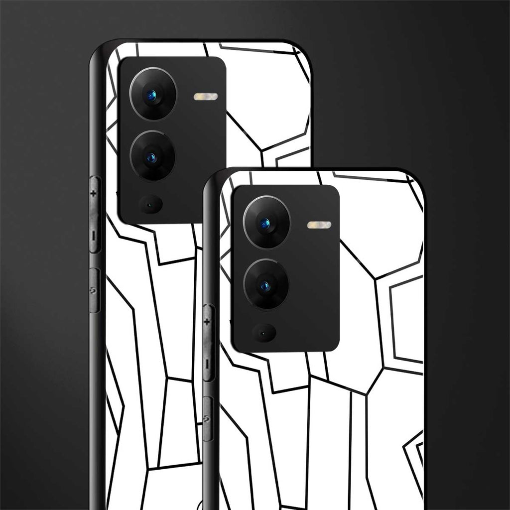 mosaic back phone cover | glass case for vivo v25 pro 5g