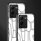 mosaic back phone cover | glass case for vivo v25 pro 5g