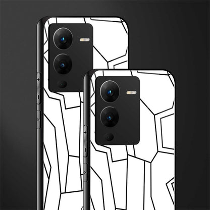 mosaic back phone cover | glass case for vivo v25 pro 5g