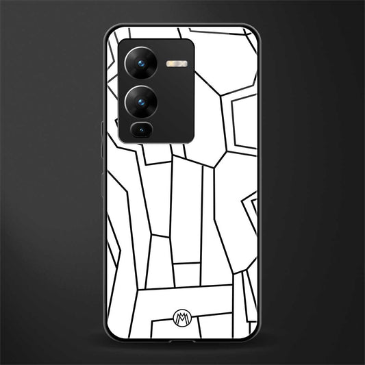 mosaic back phone cover | glass case for vivo v25 pro 5g