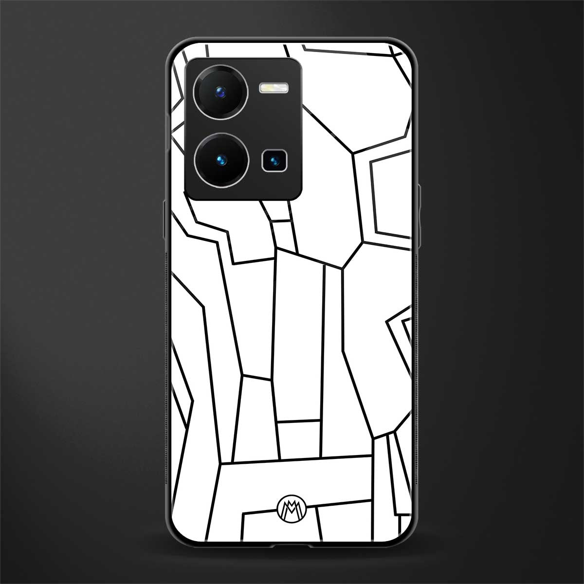 mosaic back phone cover | glass case for vivo y35 4g