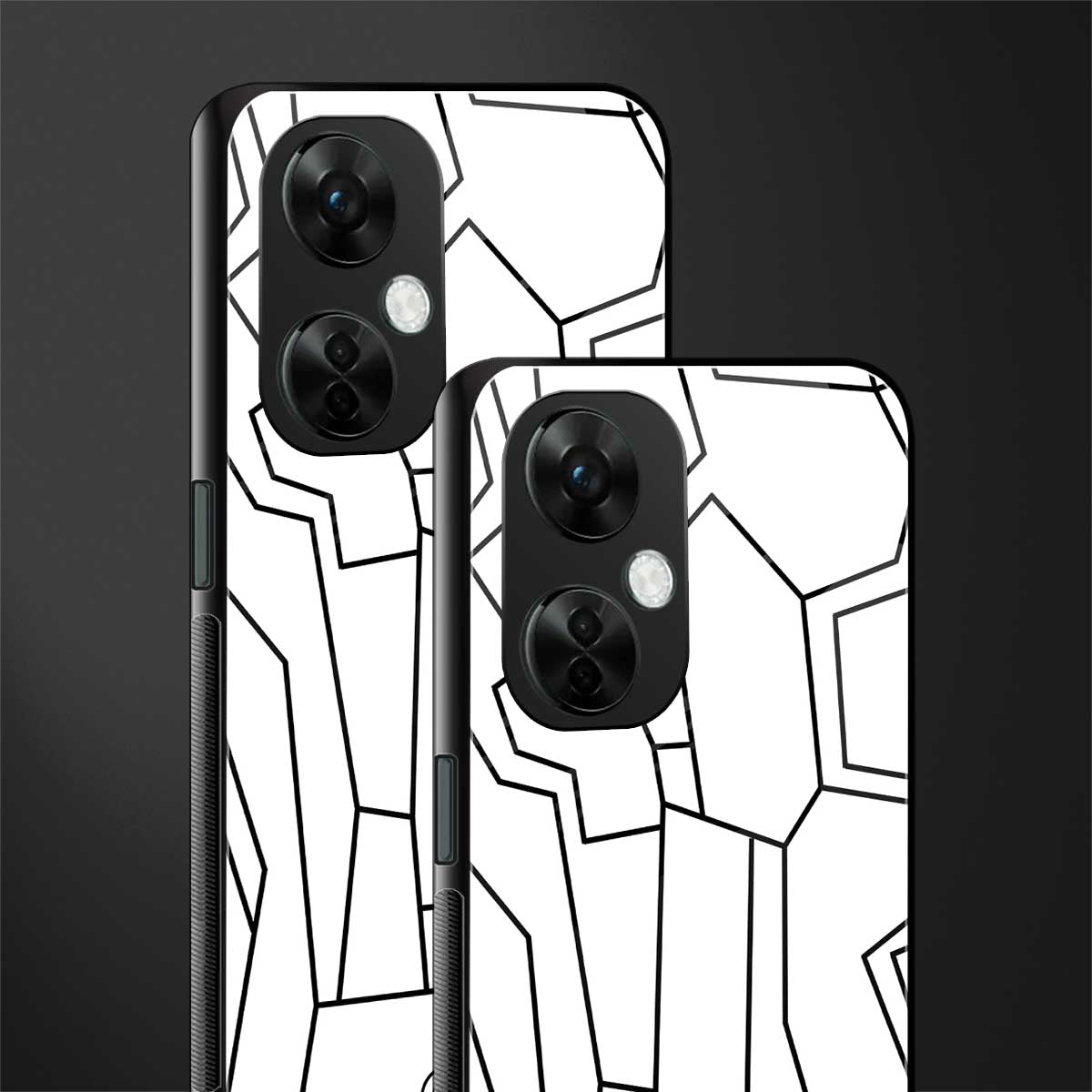 mosaic back phone cover | glass case for oneplus nord ce 3 lite