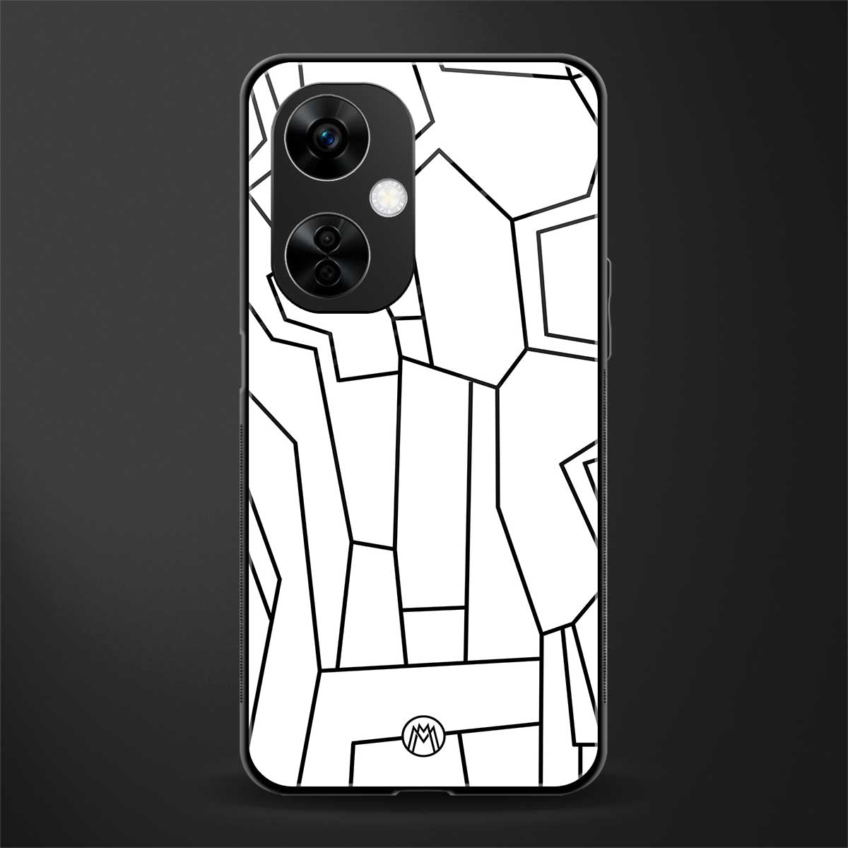 mosaic back phone cover | glass case for oneplus nord ce 3 lite