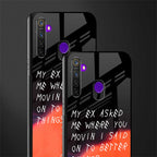 Moving On Glass Case for realme 5 pro image-2