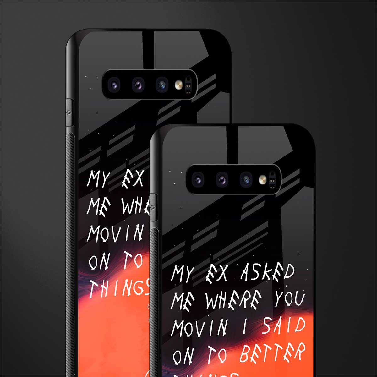 Moving On Glass Case for samsung galaxy s10 plus image-2