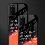 Moving On Glass Case for samsung galaxy s20 image-2