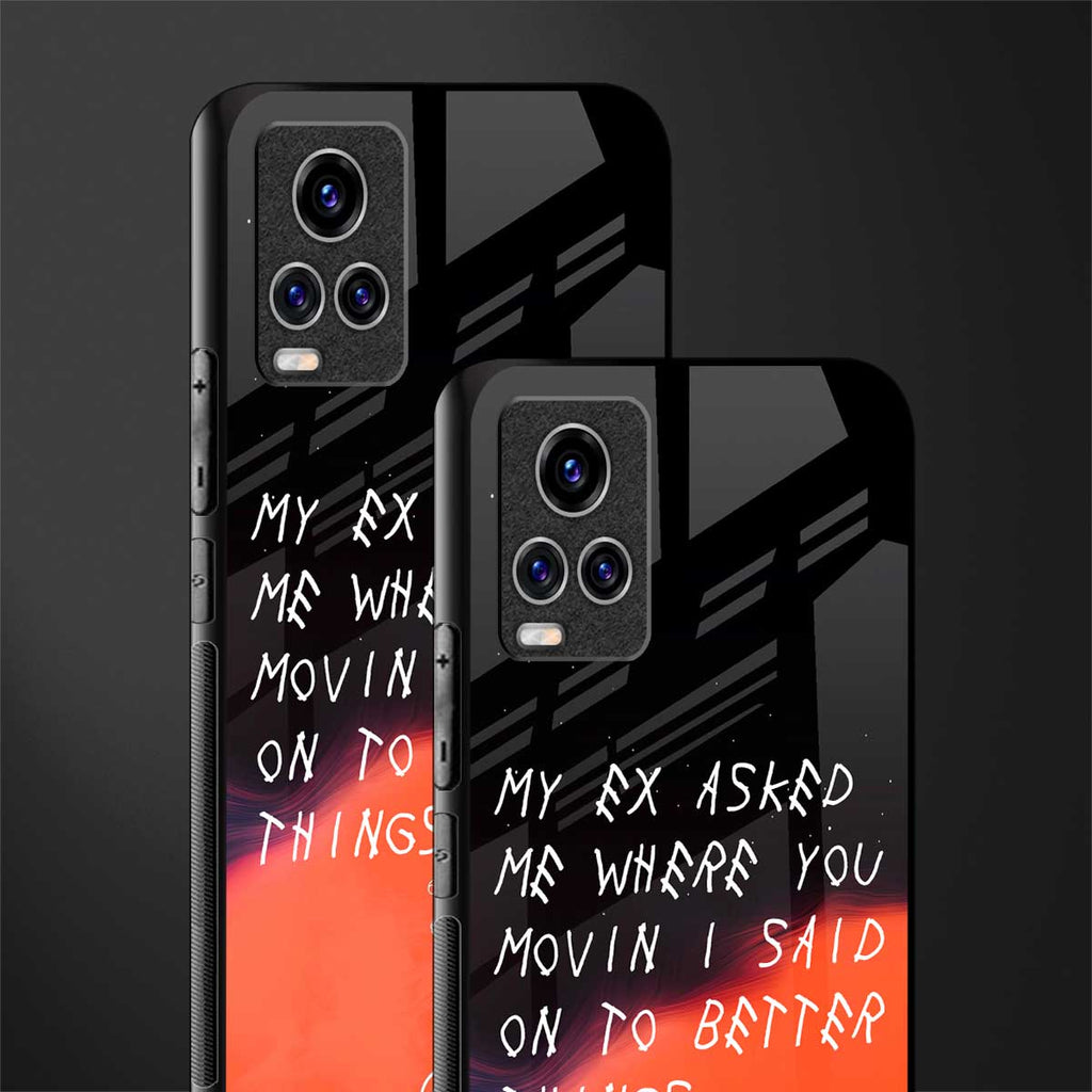 Moving On Glass Case for vivo v20 pro image-2