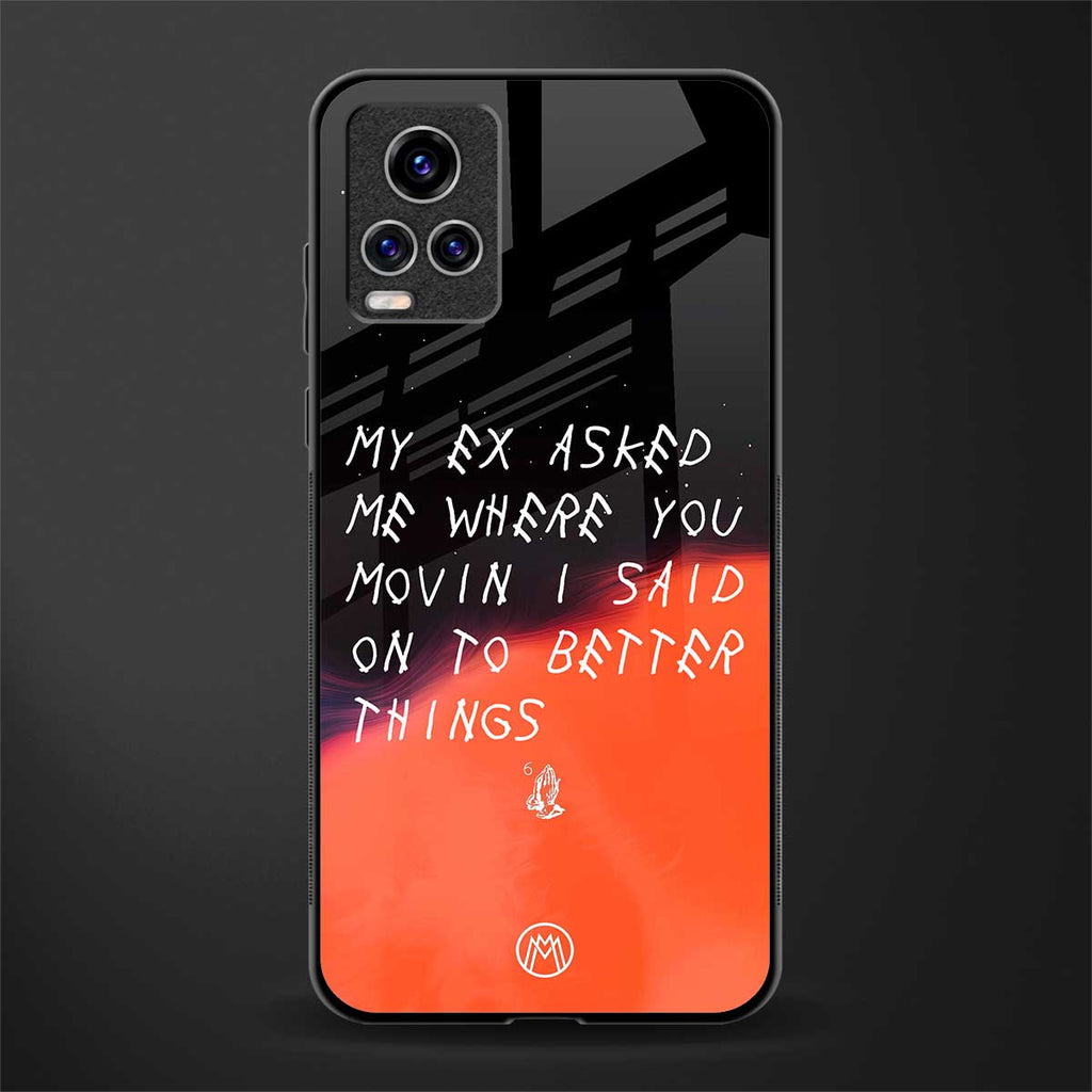Moving On Glass Case for vivo v20 pro image