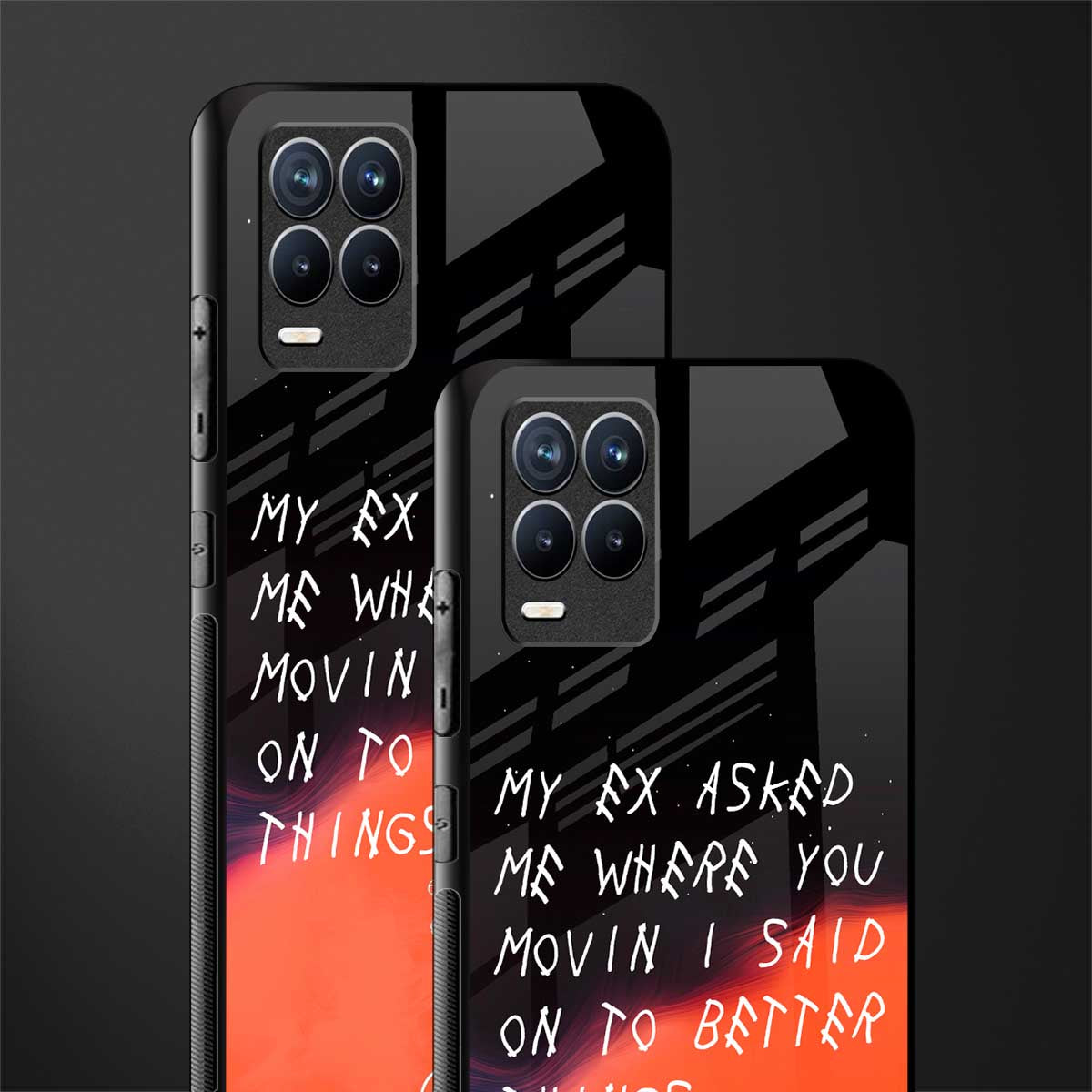 Moving On Glass Case for realme 8 4g image-2