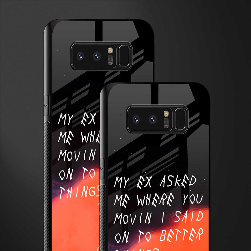 Moving On Glass Case for samsung galaxy note 8 image-2