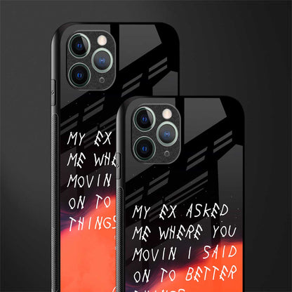 Moving On Glass Case for iphone 11 pro max image-2