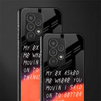 moving on back phone cover | glass case for samsung galaxy a33 5g